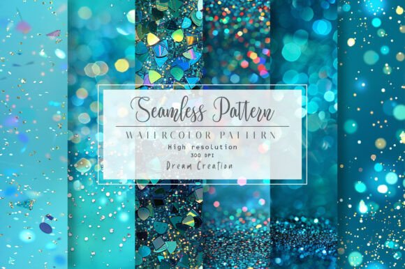 Download Teal Holographic Glitter Backgrounds - Glitter background Collection