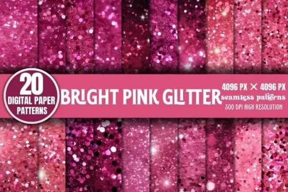 Download Bright Pink Glitter Backgrounds Bundle - Glitter background Collection