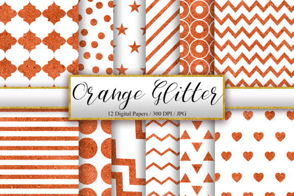 Download Orange and White Glitter Background - Glitter background Collection