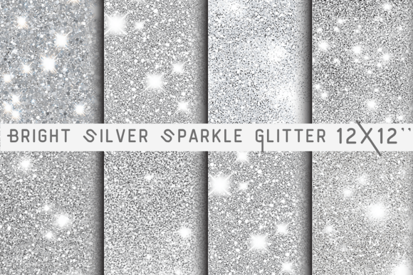 Download Bright Silver Sparkle Glitter Background - Premium Resources